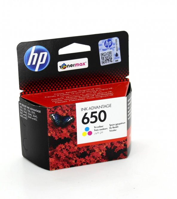 HP 650 CZ102A Orjinal Renkli Kartuş/1015 / 1016 / 1018 / 1515 / 1516 / 1518 / 2510 / 2515 / 2545 / 2546 / 2645 / 2646 / 2648 / 3510 / 3515 / 3540 / 3545 / 3546 / 3548 / 4515 / 4518 / 4640 / 4645 / 4646 - 2