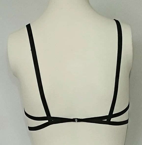 ASM1135 Kadın Siyah Kafesler Ardında Südyen - 6