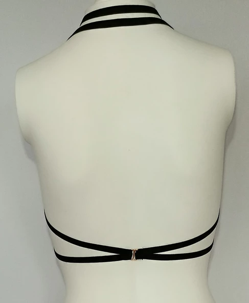 ASM1132 Kadın Siyah Karamıs Emiliyen Bralet Sütyen - 7