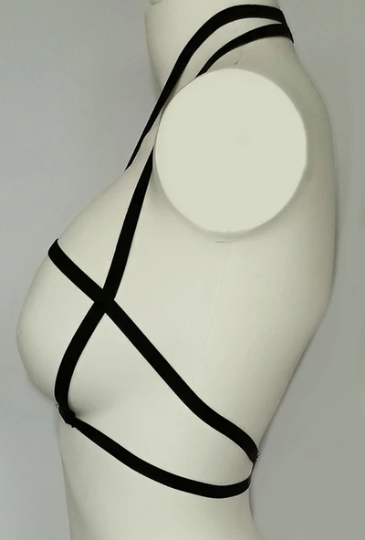 ASM1132 Kadın Siyah Karamıs Emiliyen Bralet Sütyen - 6