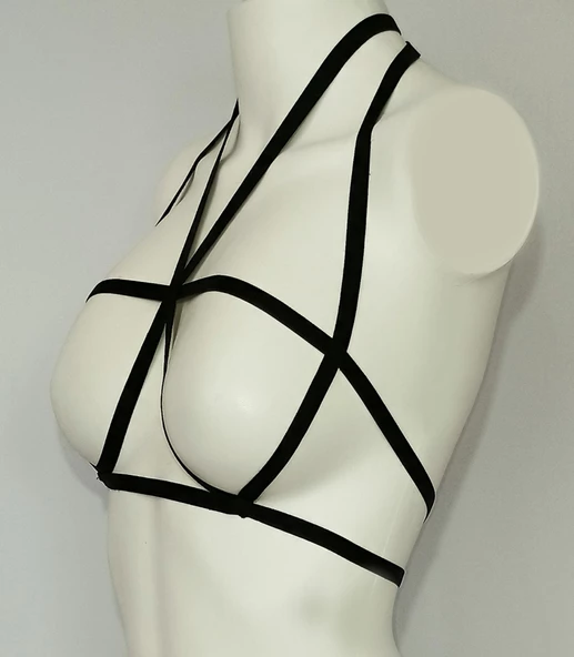 ASM1132 Kadın Siyah Karamıs Emiliyen Bralet Sütyen - 5