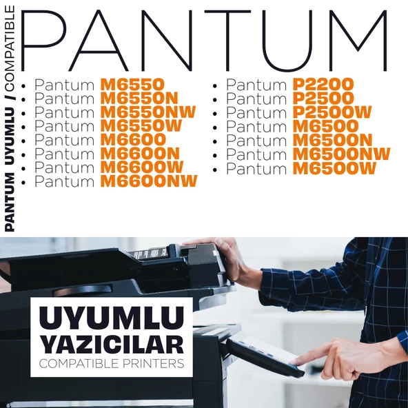 Pantum PA210 Uyumlu Uyumlu Toner Tozu 1000GR. / P2200 / P2500 / M6500 / M6550 / M6600 - 4