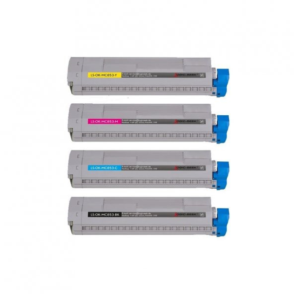 Oki MC853 / MC873 Set Muadil Toneri