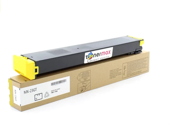 Sharp MX23GTYA Sarı Muadil Toner / MX2310 / MX2314 / MX2614 / MX3111 / MX3114 - Resim 2