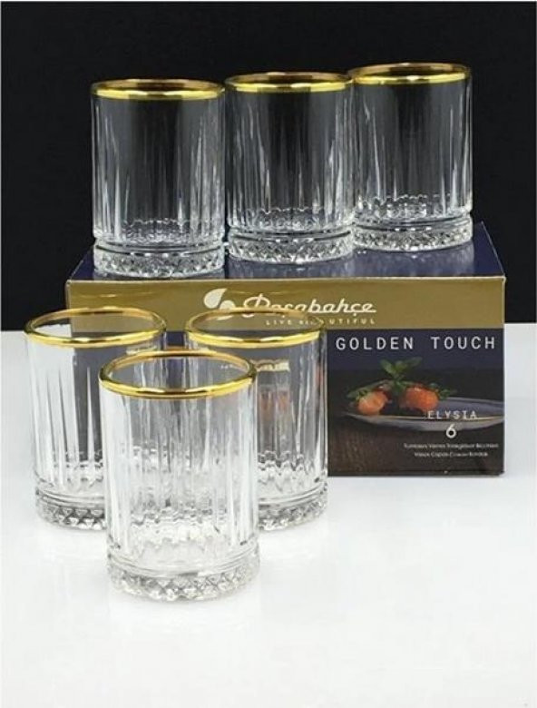 Paşabahçe 420442G Elysia Golden Touch 6 Lı Digestive Bardak