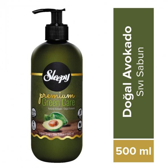Sleepy Sıvı Sabun Premium Green Care Doğal Avokado Sıvı Sabun 1500 ml