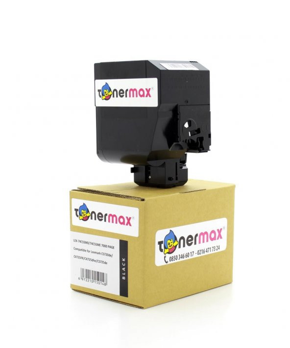 Lexmark CS720-74C5HK0 Siyah Muadil Toner Yüksek Kapasiteli - 4