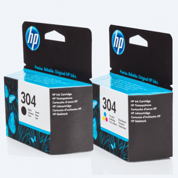 Hp 304 Orjinal Kartuş SET N9K05AE -N9K05AE / Deskjet 2600/2620/2630 /3720 / 3730 / 3732