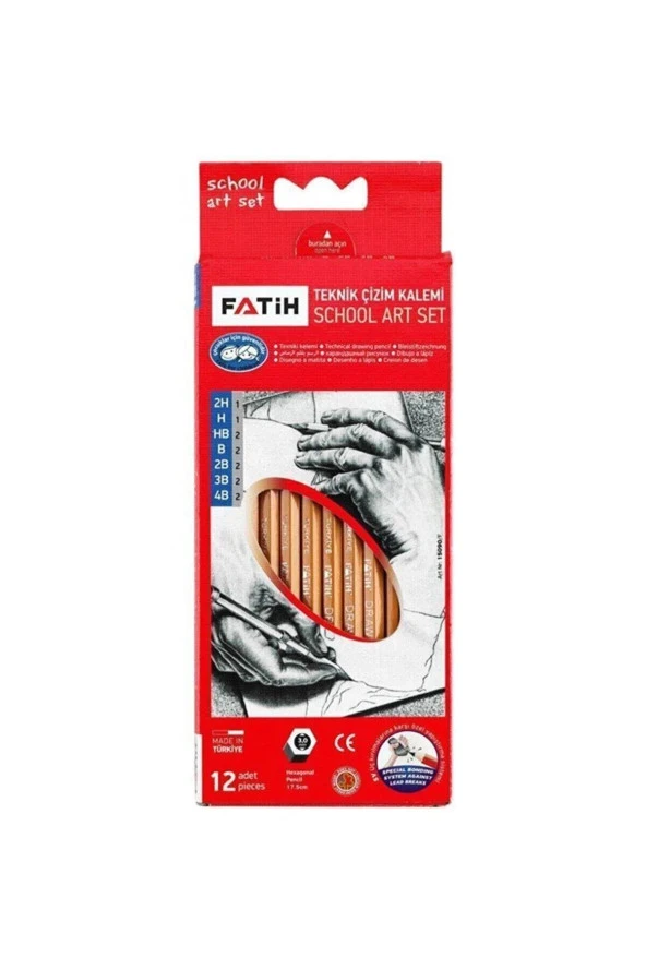 Fatih Teknik Çizim Kalemi Okul Seti 12 Li