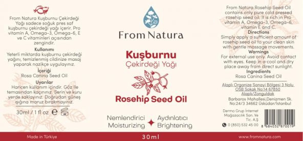 From Natura Kuşburnu Çekirdeği Yağı 30 ml - 3