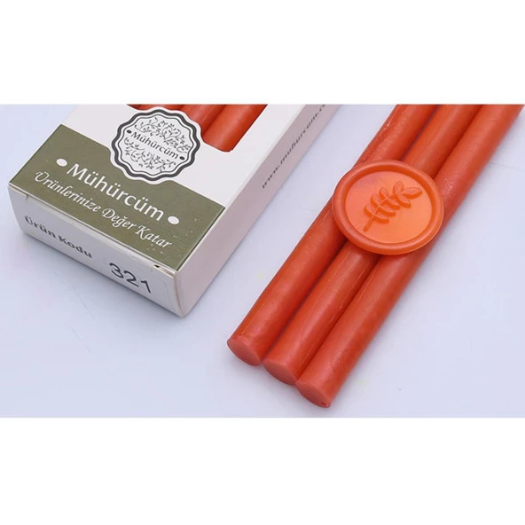 Mühür Mumu Çubuk 11mmx120mm 10 lu Paket Model: 321 PAPAYA ürün görseli