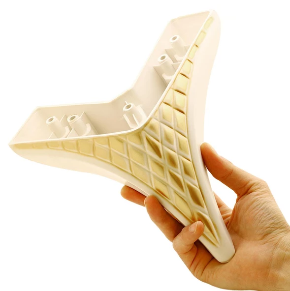 Petek Lüks Mobilya Kanepe Sehpa Tv Ünitesi Koltuk Puf Ayağı 14 Cm Krem Altın Baza Ayakları - Resim 5