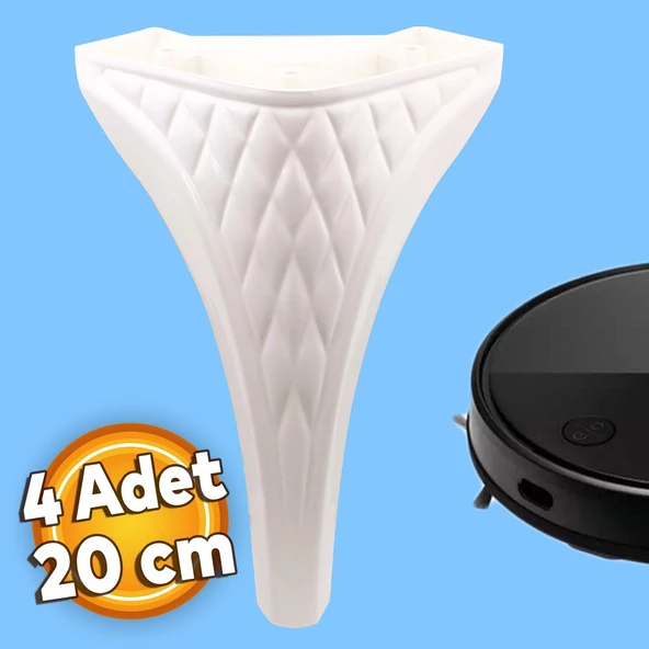 Petek Lüks Mobilya Kanepe Ayakları Tv Ünitesi Koltuk Konsol Ayağı 20 Cm 4 Adet