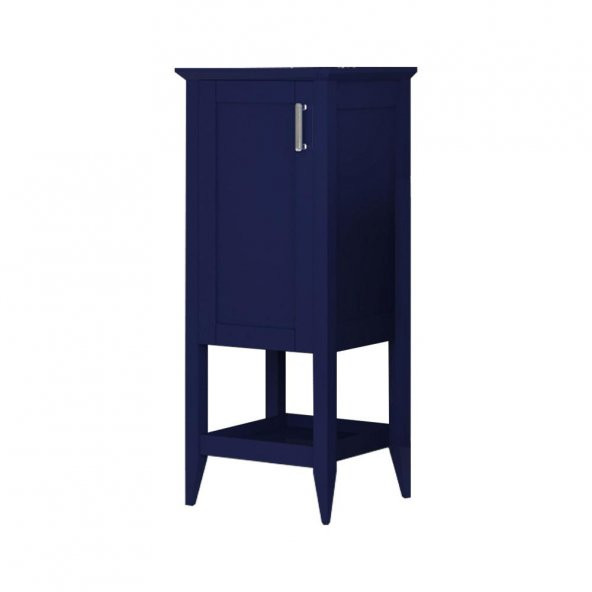 Orka Bastle 40 cm Mat Lacivert Banyo Boy Dolabı ürün görseli