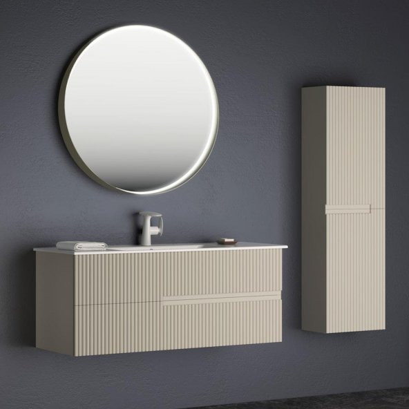 Orka Moonlight 40 cm Mat Vizon Banyo Boy Dolabı - Resim 2