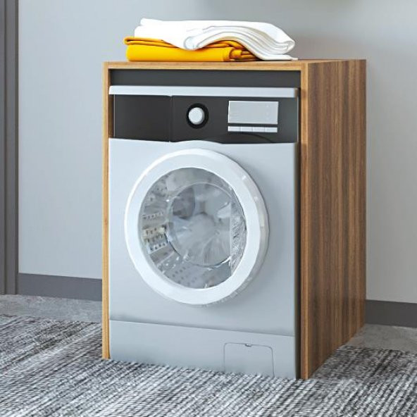 Denko Matia 65 cm Hazar MDF Çamaşır Makinesi Banyo Dolabı, Alt Modülü