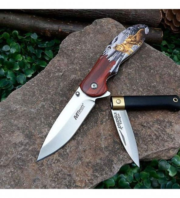 21 cm M-tech Çelik Kurt Bıçak  Mini Bıçaklı