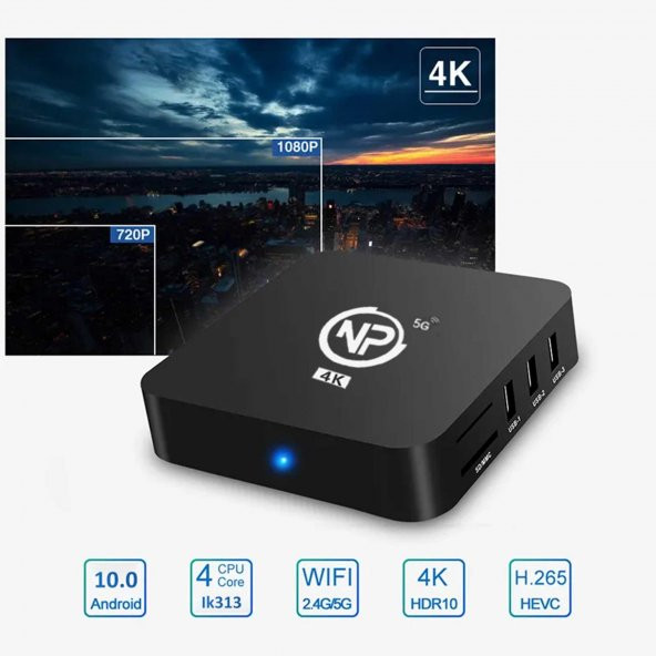 Npo Mxqpro 2Gb Ram 16Gb Dahili Hafıza 4K Ultra Hd Android Tv Box - 10