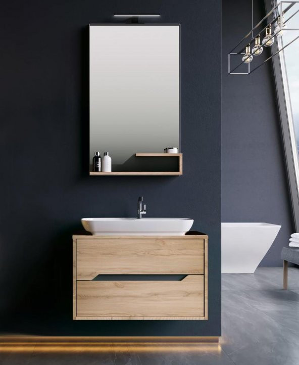 Orka Galia 80 cm Legnano Banyo Dolabı Alt Modül ve Lavabo - 3