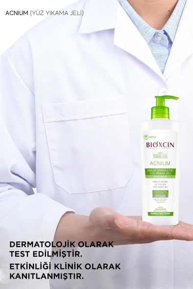 Bioxcin Acnium Sebum Dengeleyici 500 ml Yüz Yıkama Jeli - Resim 8