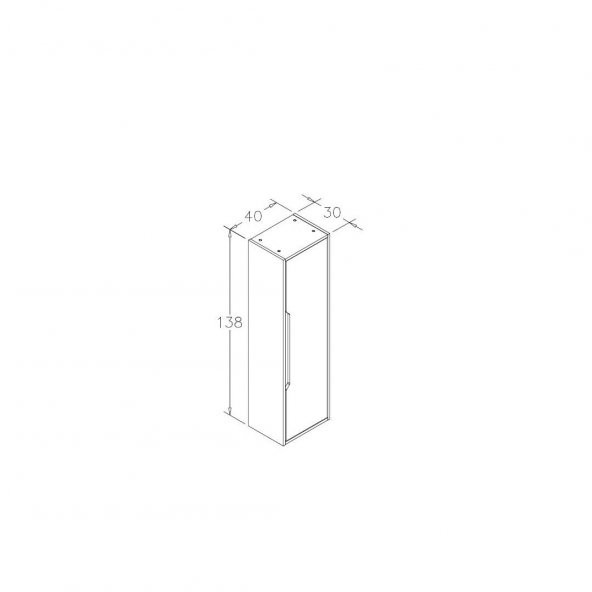Orka Galia 80 cm MDF Legnano Banyo Dolabı Takımı ve Boy Dolabı - 5