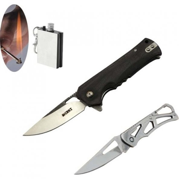Crkt Serisi 202A Bk 18 cm Muskie Çakı Seti SLN693