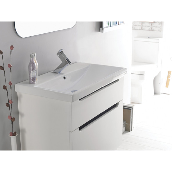 Turkuaz Seramik Cerastyle Elite Serisi 80 x 45 Cm Etajerli Lavabo - 2