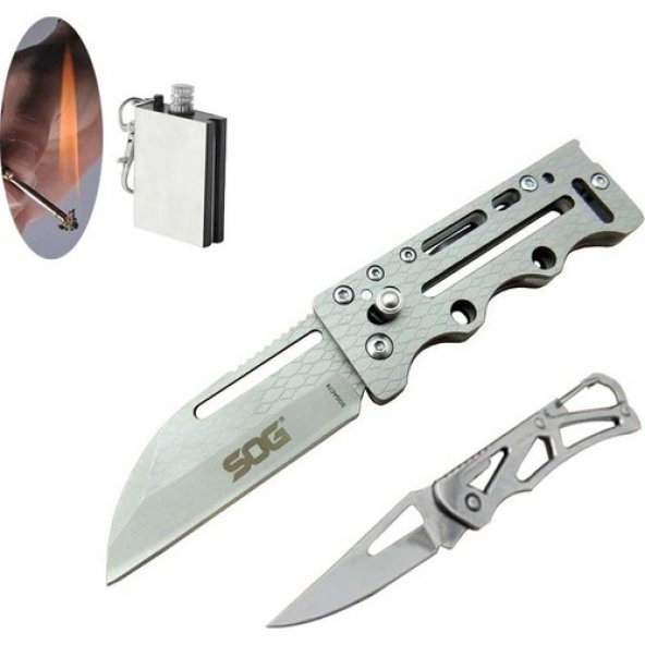 Sog Serisi AC78GRI-14.5 cm Yaprak Çakı Seti SLN343