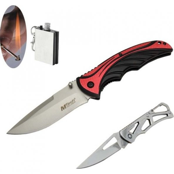 Mtech Serisi 4-5-5 20 cm Kırmızı Çakı Seti SLN252