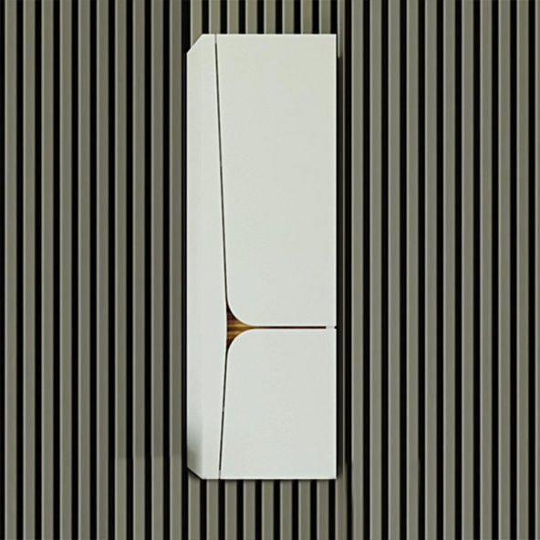 Denko Erel 35 cm MDF Beyaz Banyo Boy Dolabı
