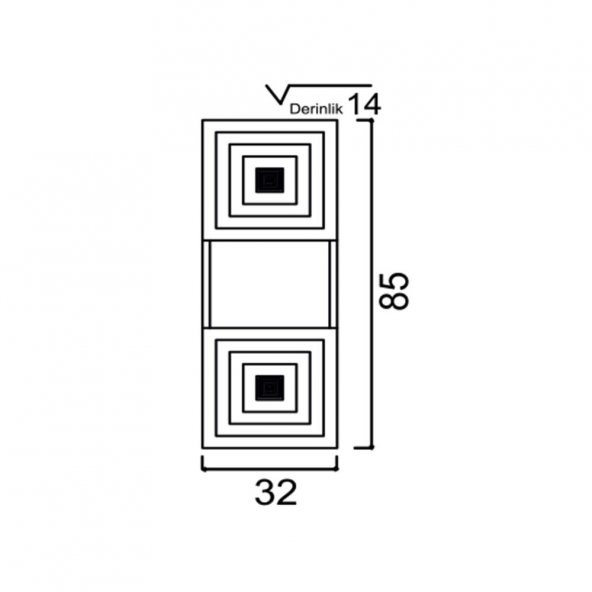 Denko Burcu 32 cm MDF Bej Üst Yan Dolap - Resim 3