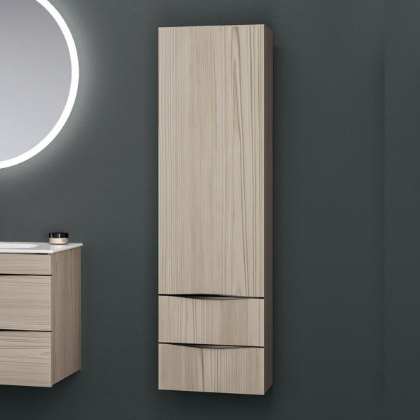 Orka Vento  40 cm MDF Glassgow Banyo Boy Çamaşır Dolabı