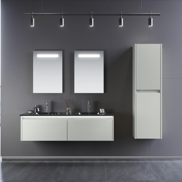 Orka Lisbon 40 cm Mat Kaşmir Banyo Boy Çamaşır Dolabı - Resim 2