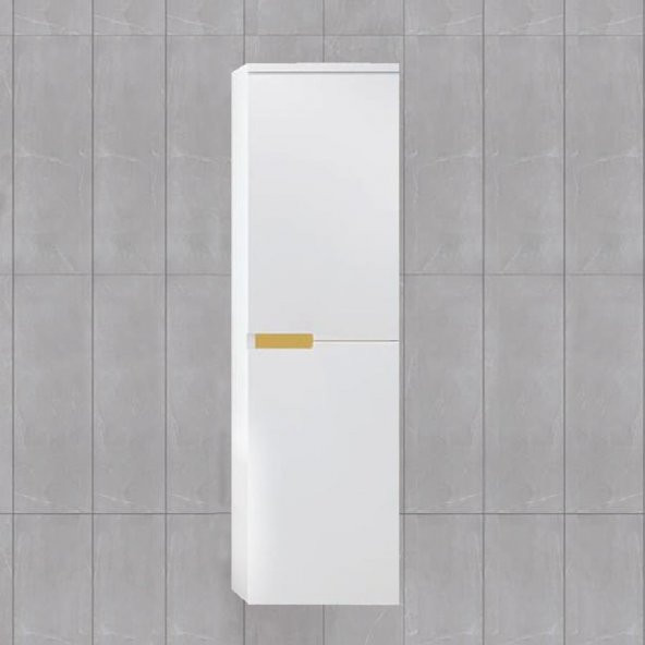 Denko Motta 35 cm Asma MDF Beyaz Banyo Boy Dolabı