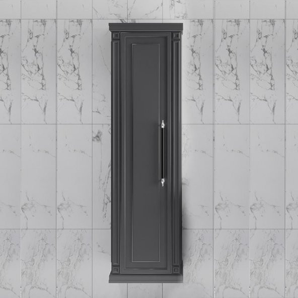Denko Albatros 45 cm MDF Gri Banyo Boy Dolabı