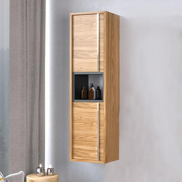 DENKO Matia 35 cm MDF Hazar Banyo Boy Çamaşır Dolabı