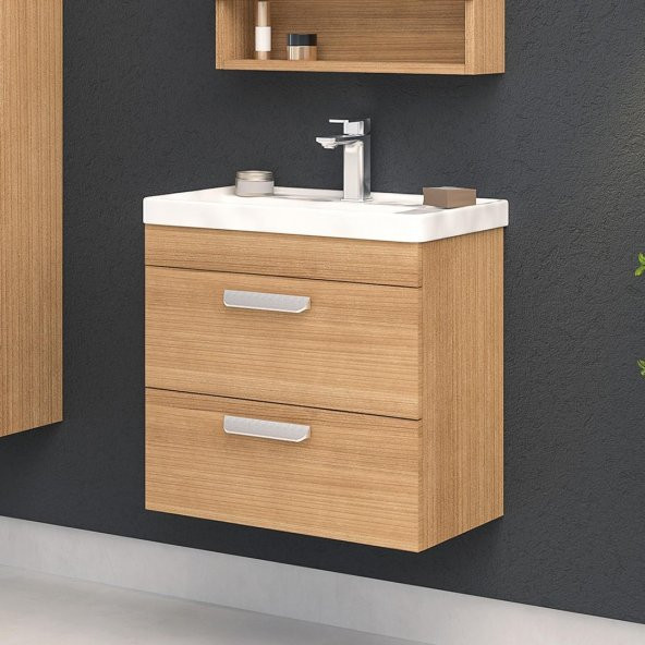 Orka Nova 60 cm MDF Morgana Kiraz Banyo Dolabı Takımı, Boy Dolabı - Resim 2