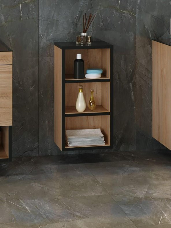 Orka Knidos 90 cm Legnano Banyo Dolabı Takımı ve Boy Dolabı - Resim 4