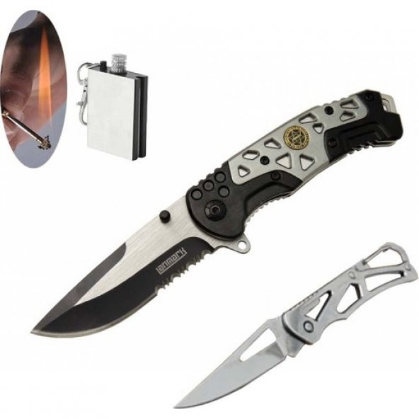Lanmark Serisi MX10-21 cm Gri Çakı Seti SLN400