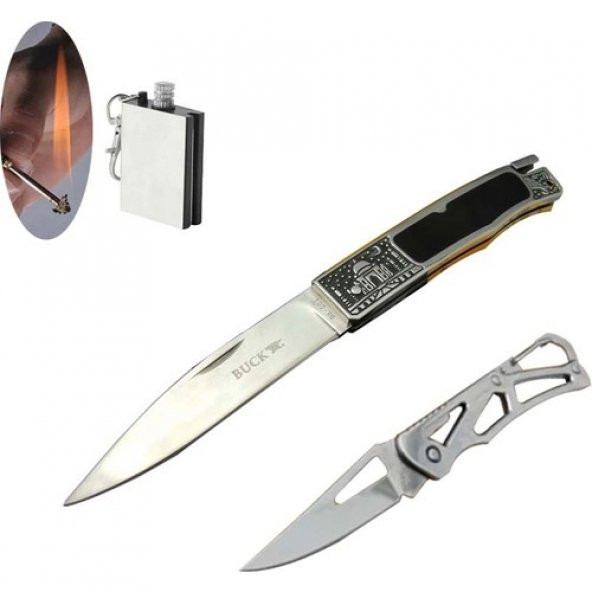 Buck Serisi BK-001BRV-23 cm Çakı Seti SLN557