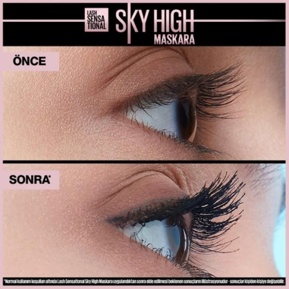 Maybelline New York Lash Sensational Sky High Suya Dayanıklı Waterproof Maskara - Resim 2