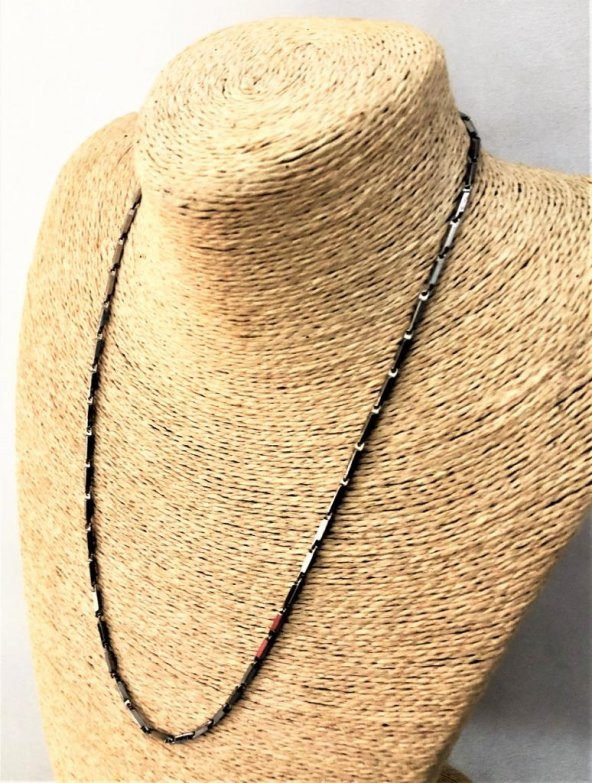 316L CERRAHİ ÇELİK 2 MM 55 CM ÇELİK KOLYE-ÇKOL97 - 4