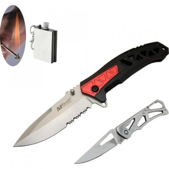Mtech Serisi 4-19-2 21 cm Kırmızı Çakı Seti SLN335