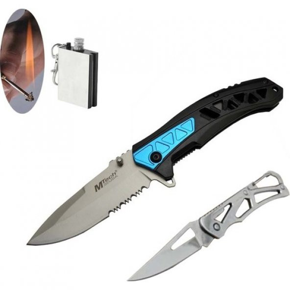 Mtech Serisi 4-19-3 21 cm Mavi Çakı Seti SLN334