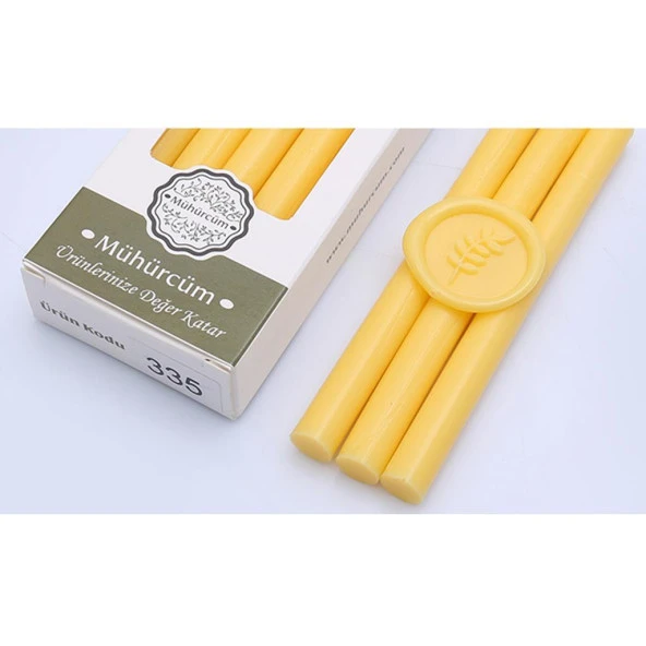 Mühür Mumu Çubuk 11mmx120mm 10 lu Paket Model: 335 DURYAN SARISI ürün görseli