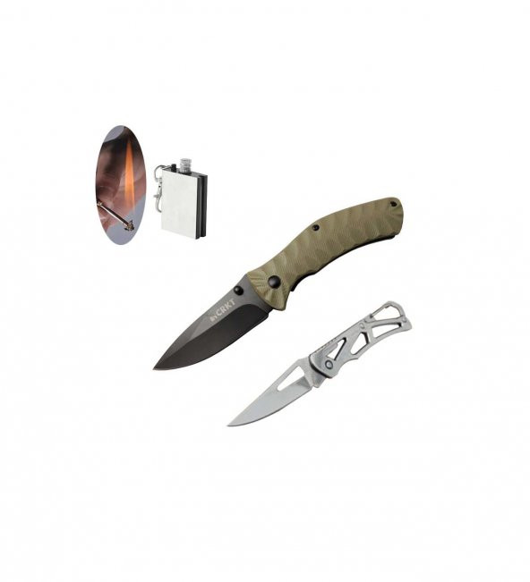 CRKT Serisi 2078GRİ 17.5 CM Incendor  Bıçak Seti 689