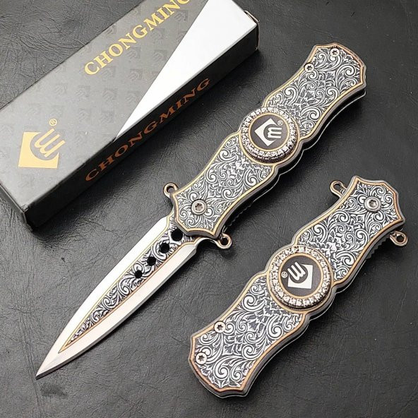 NAKIŞLI SITRES ÇARIKLI ÇAKI 15.5 CM