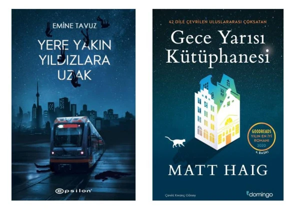 Yere Yakın Yıldızlara Uzak + Gece Yarısı Kütüphanesi (2 Kitap)