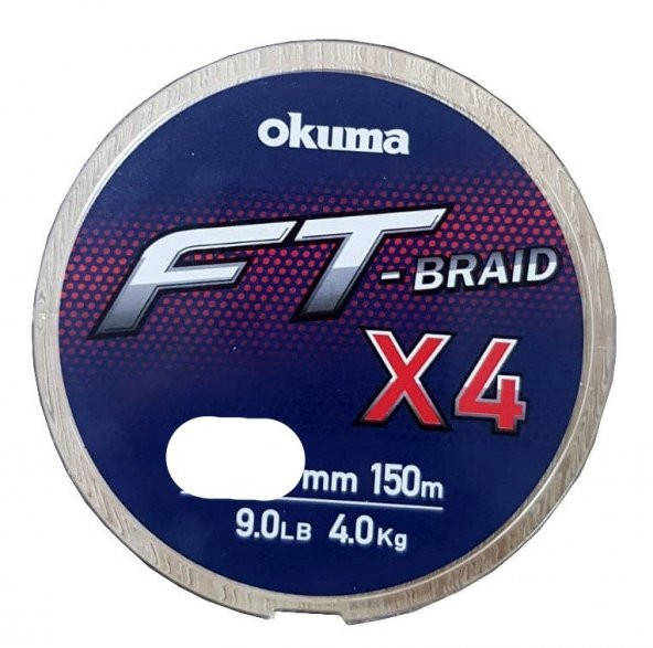 OKUMA 0,165MM 150M FTX4-165 OKUMA FT BRAID X4