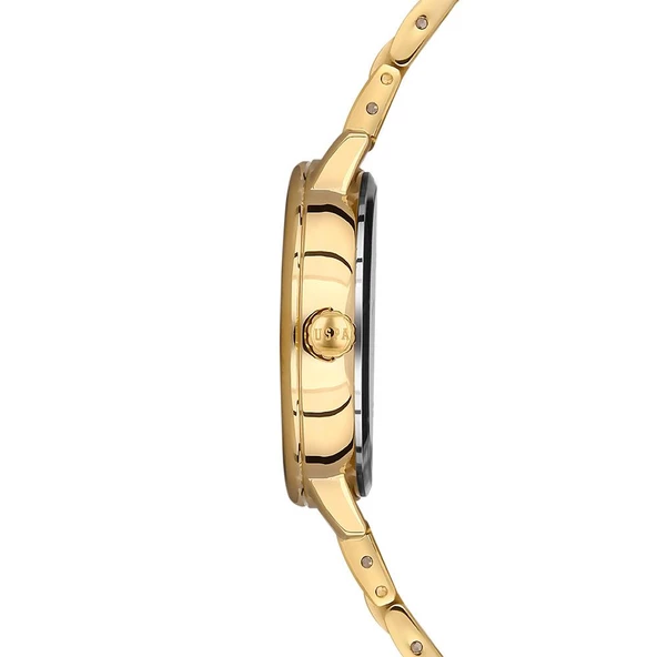 U.S. POLO ASSN. USPA2013-07 ALTIN KAPLAMA KADIN KOL SAATİ - 2